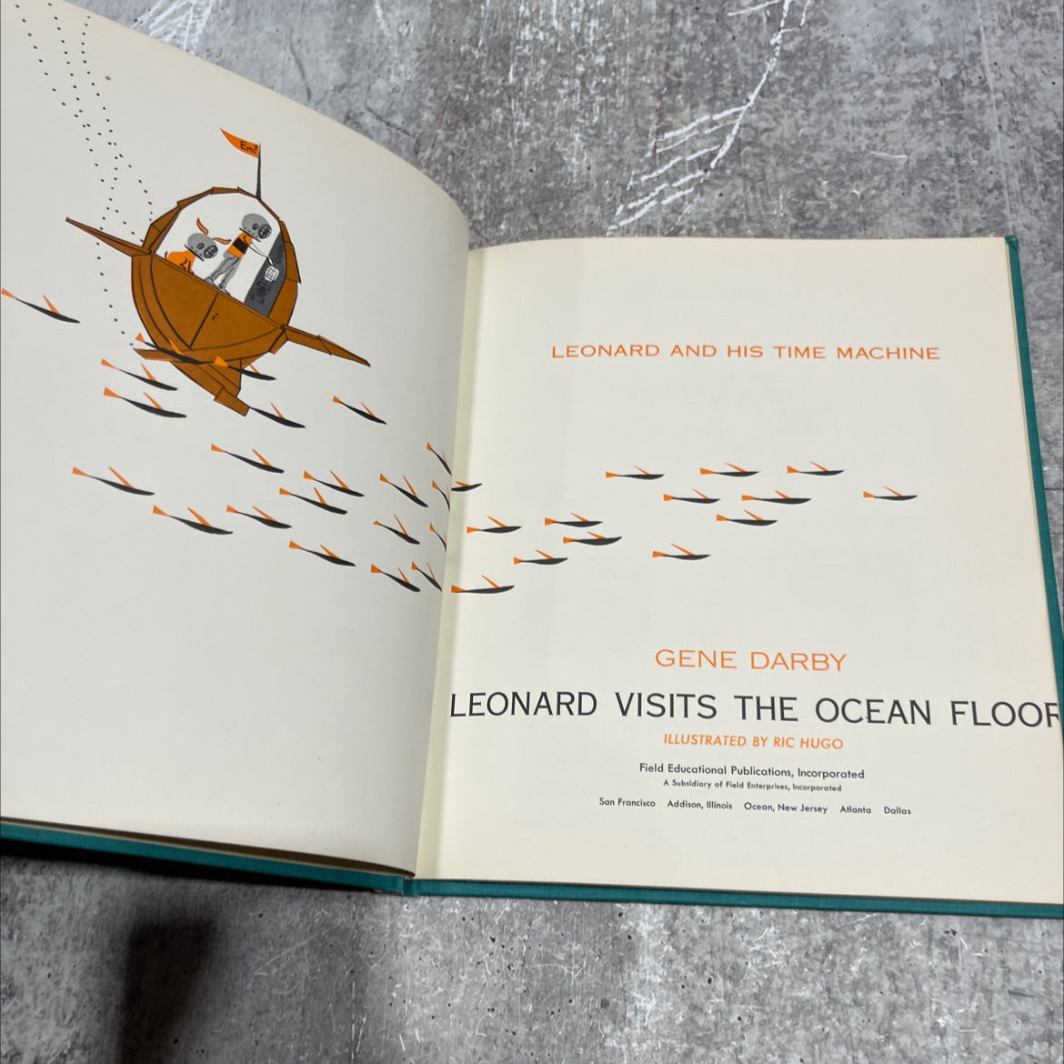 leonard and his time machine book, by gene darby, 1965 Hardcover image 2