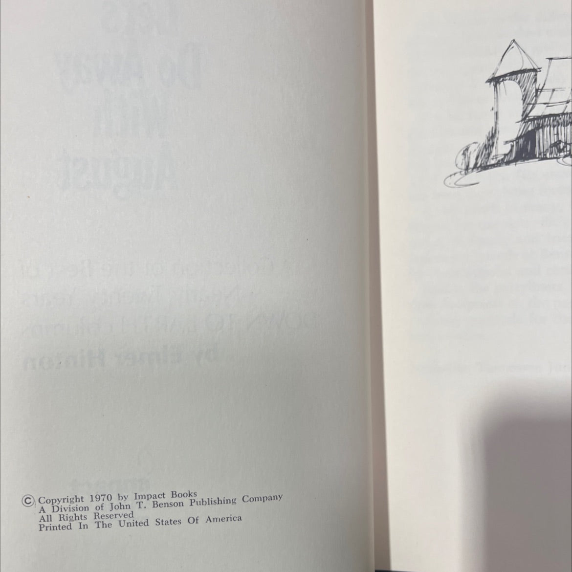 let's do away with august a collection of the best of nearly twenty years' down to earth columns book, by Elmer Hinton, image 3