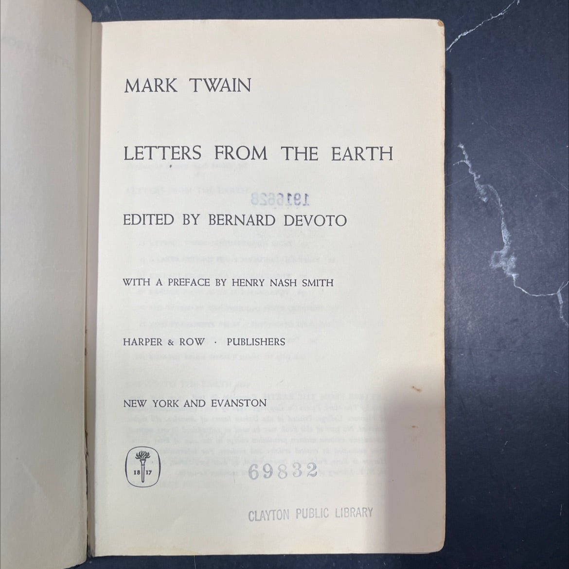 letters from the earth book, by mark twain, 1962 Hardcover image 2