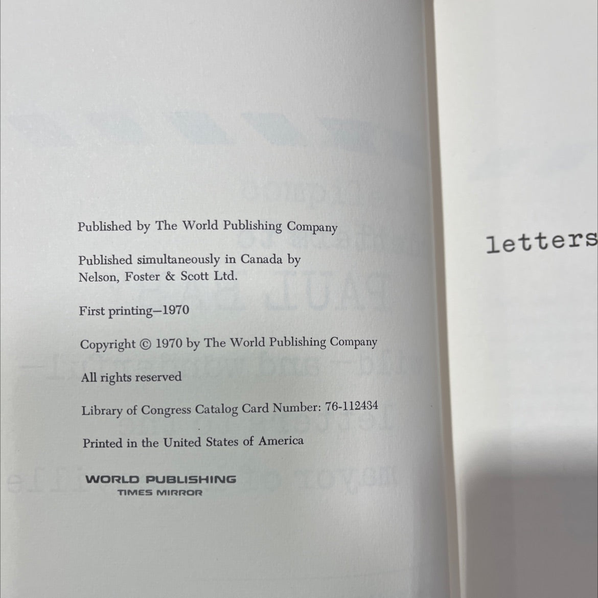 letters to paul baby book, by unknown, 1970 Hardcover image 3