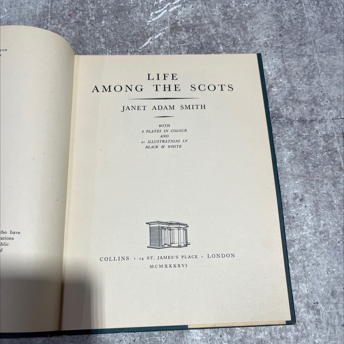 life among the scots book, by janet adam smith, 1946 Hardcover image 2