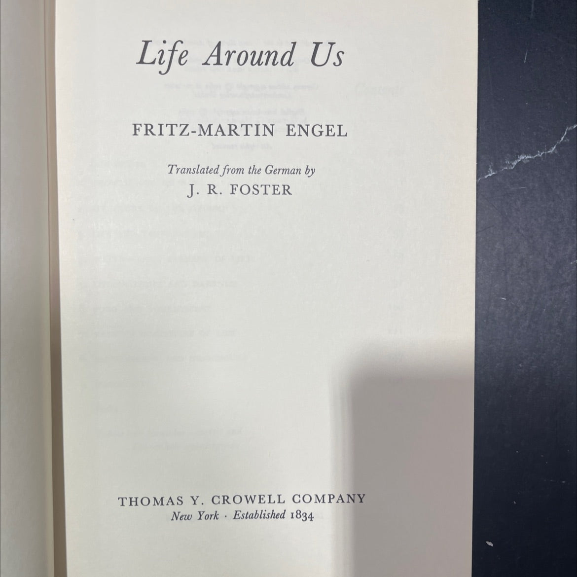 life around us book, by fritz-martin engel, 1965 Hardcover image 2