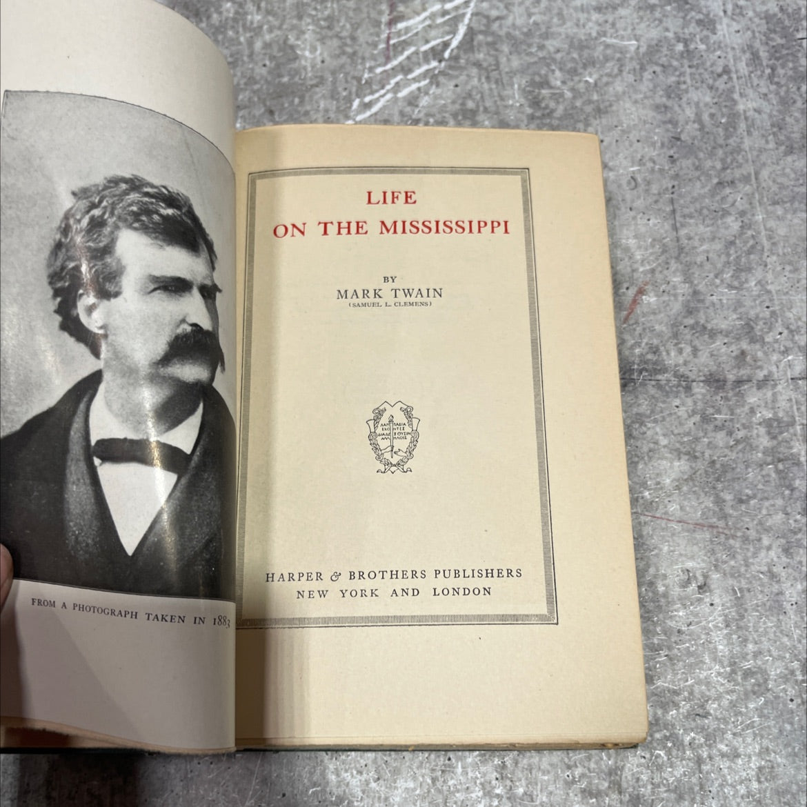 life on the mississippi book, by mark twain, 1917 Hardcover image 2
