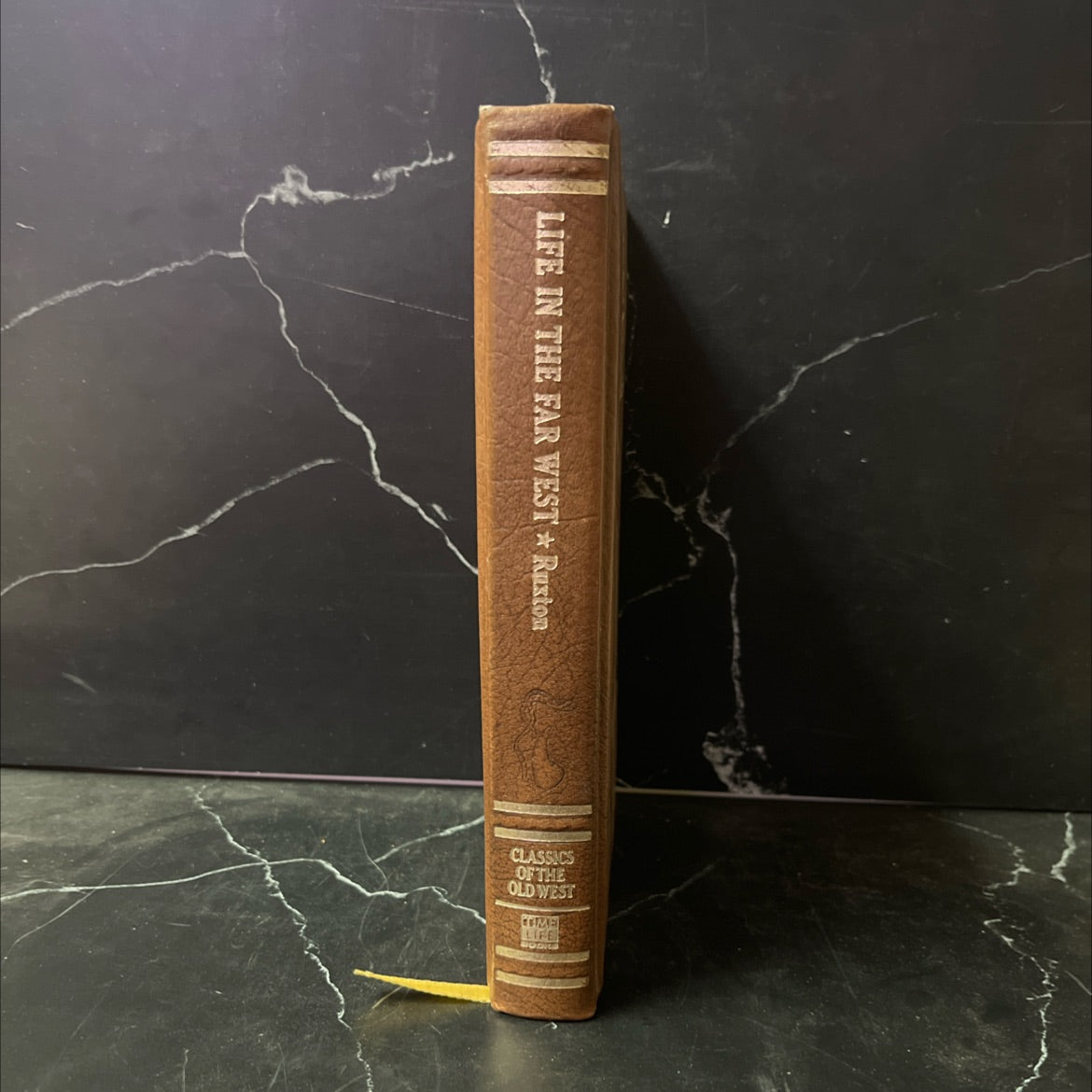 life the far west book, by george frederick ruxton, 1849 Leather image 4