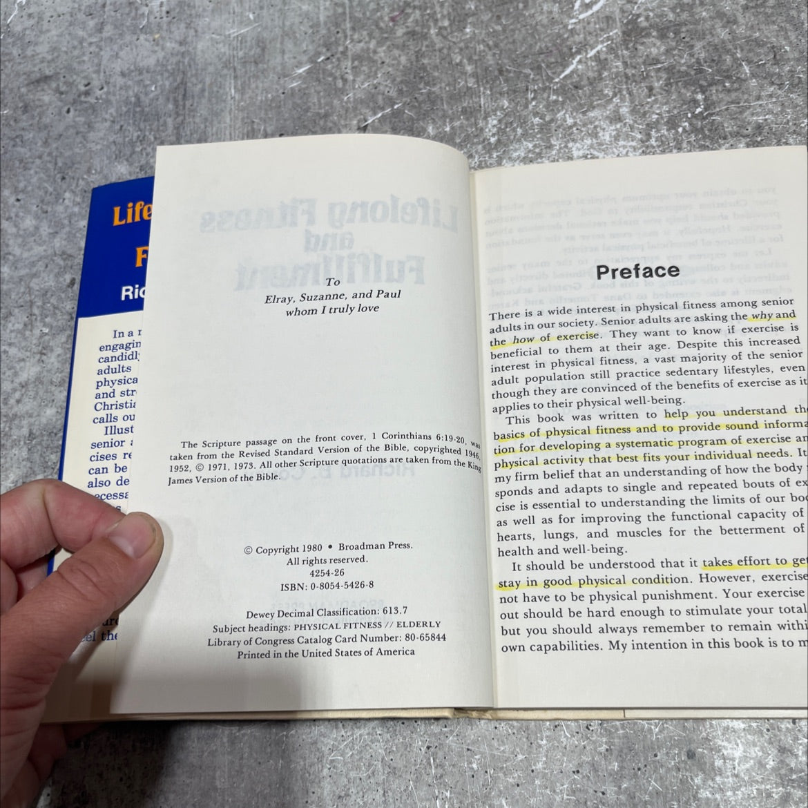 lifelong fitness and fulfillment book, by Richard B. Couey, 1980 Hardcover image 3