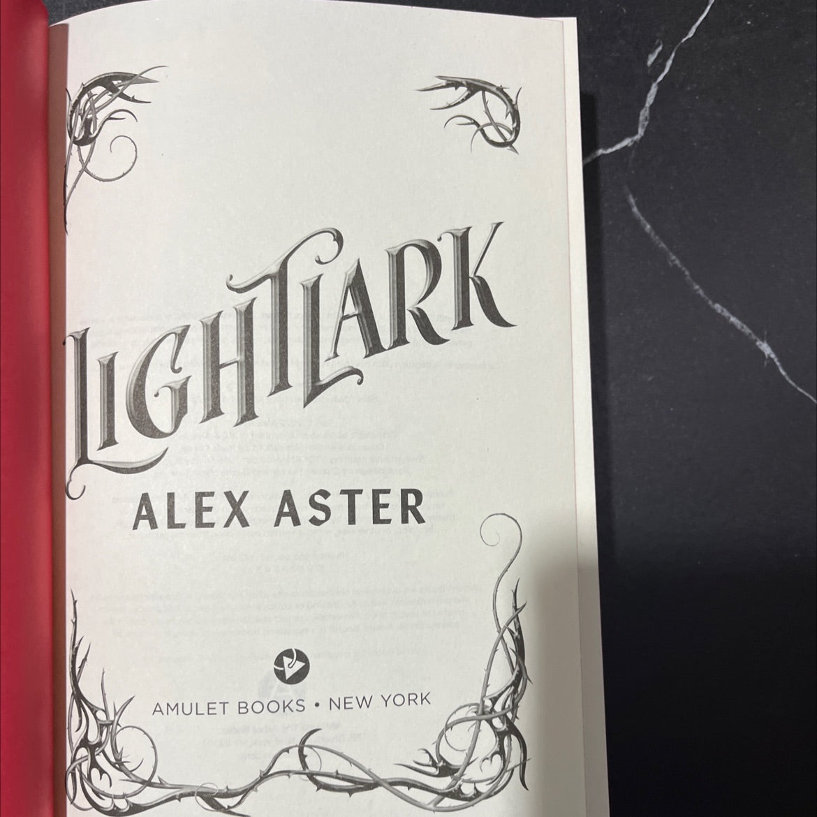 lightark book, by Alex Aster, 2024 Hardcover image 4
