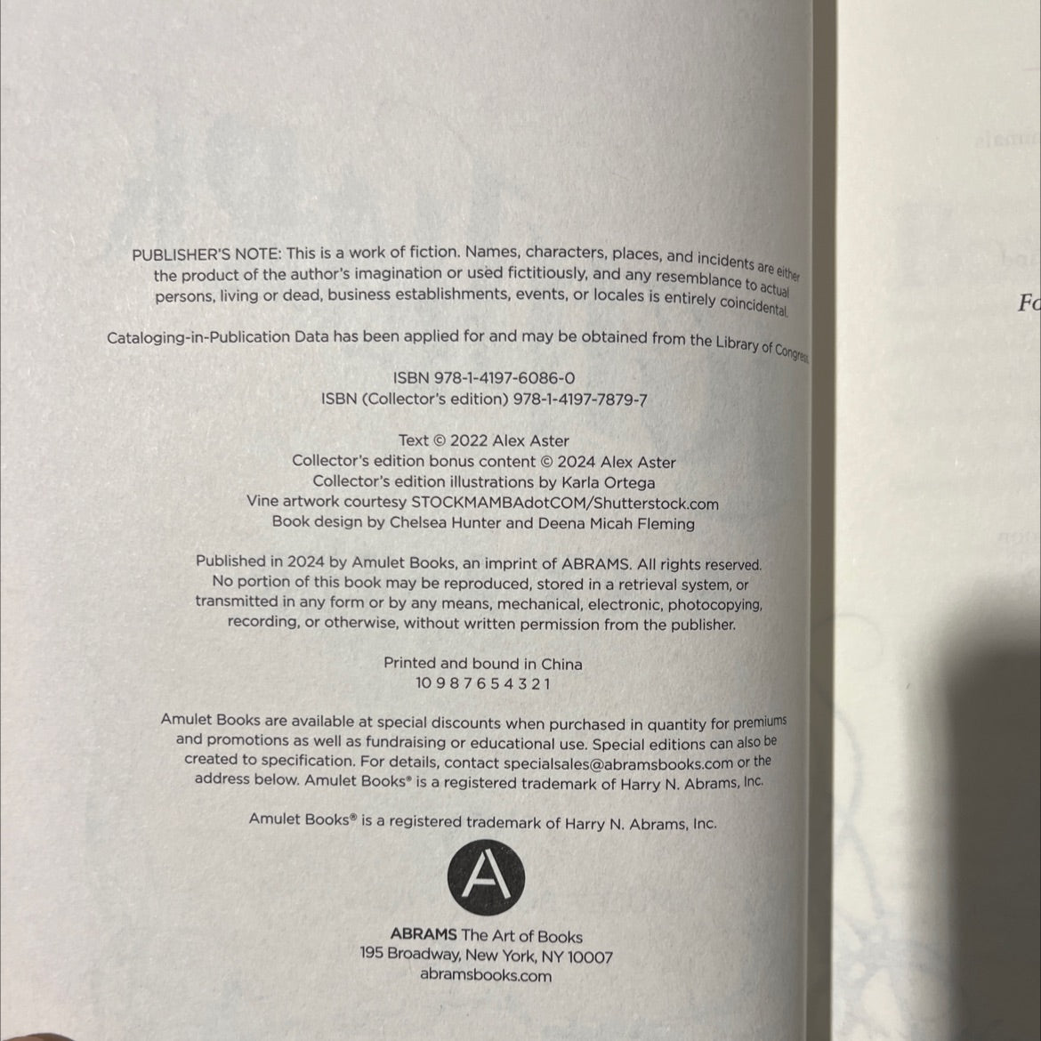 lightark book, by Alex Aster, 2024 Hardcover image 3