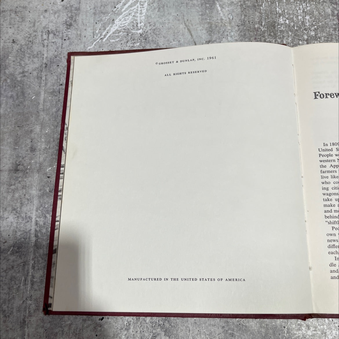 lincoln's america book, by adele gutman nathan, 1961 Hardcover image 3