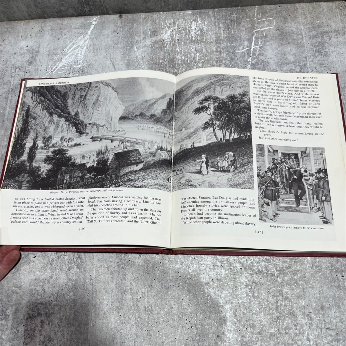 lincoln's america book, by adele gutman nathan, 1961 Hardcover image 4