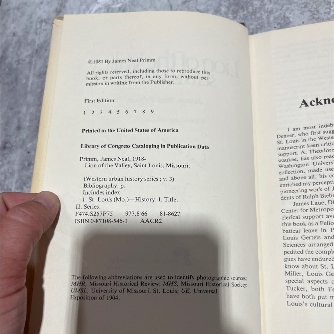 SIGNED lion of the valley book, by james neal primm, 1981 Hardcover, First Edition, Vintage image 3