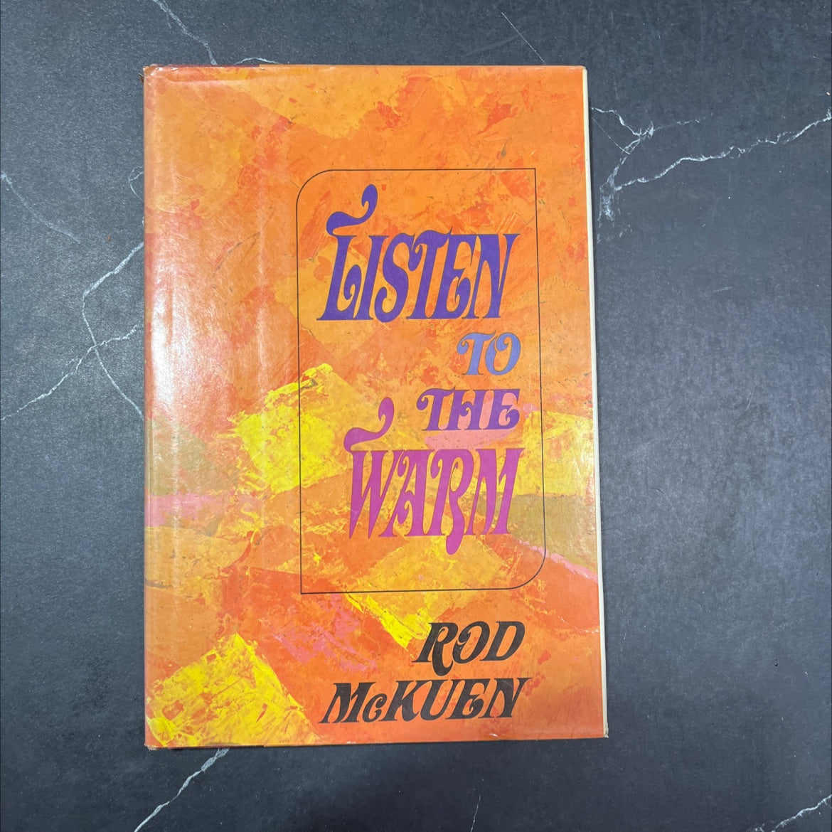 listen to the warm book, by rod mckuen, 1967 Hardcover image 1