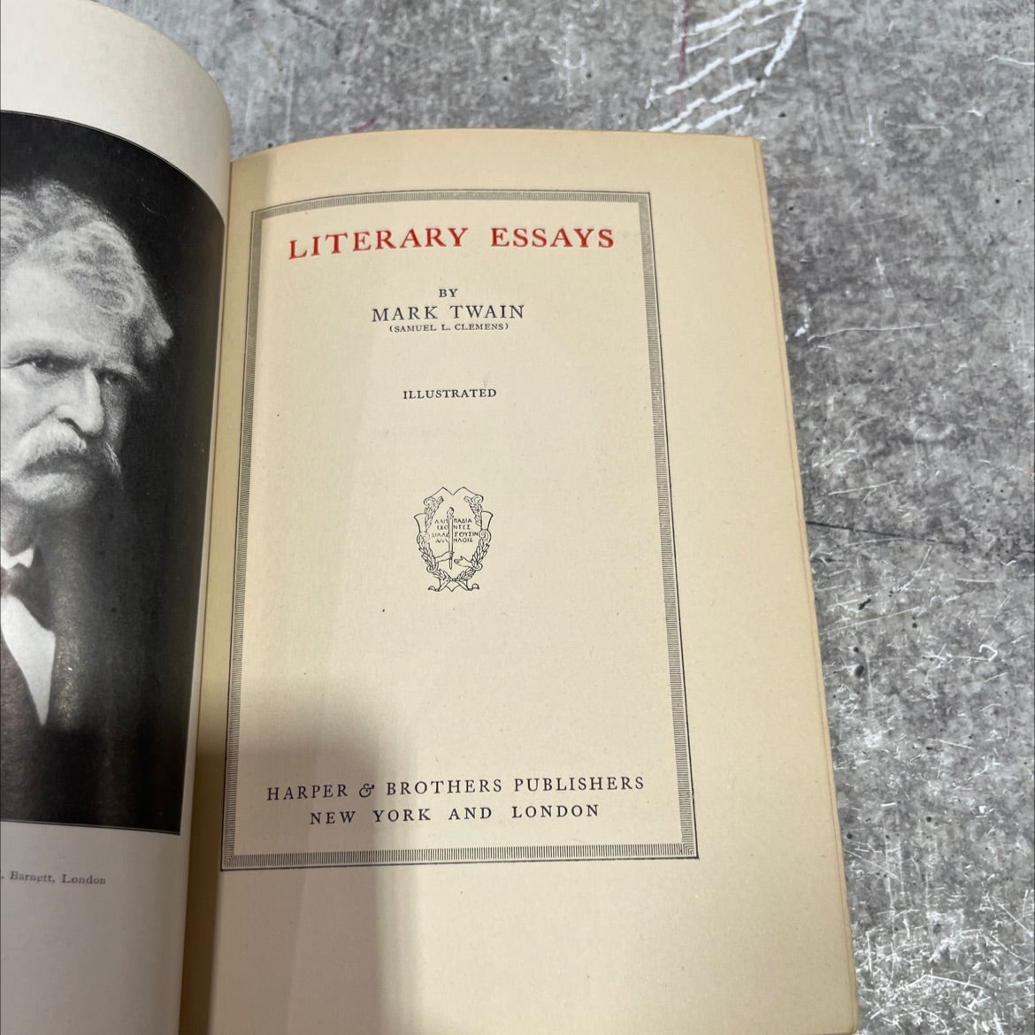 literary essays book, by mark twain, 1899 Hardcover image 2