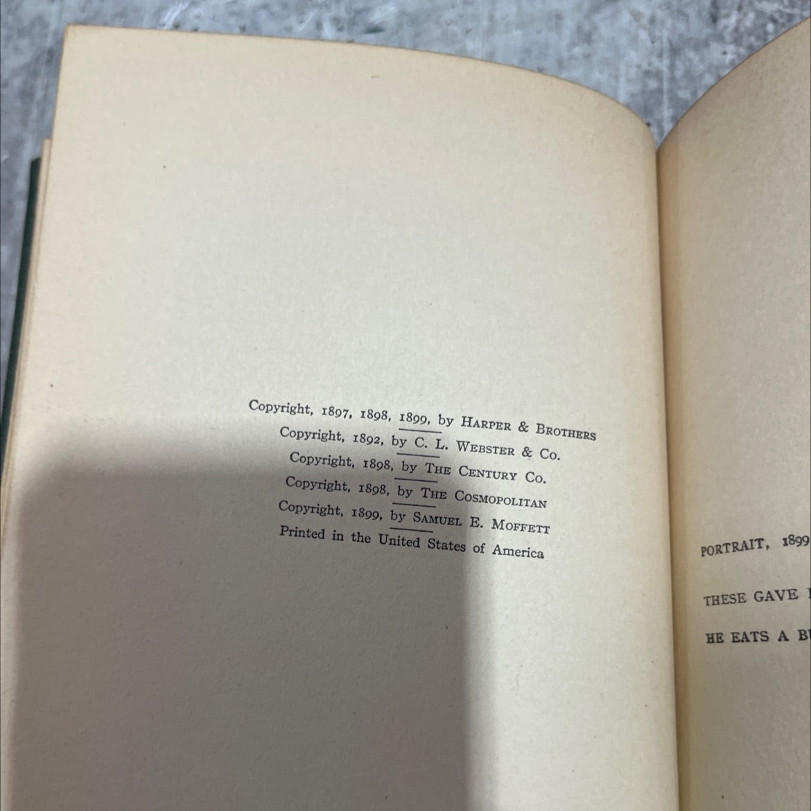 literary essays book, by mark twain, 1899 Hardcover image 3