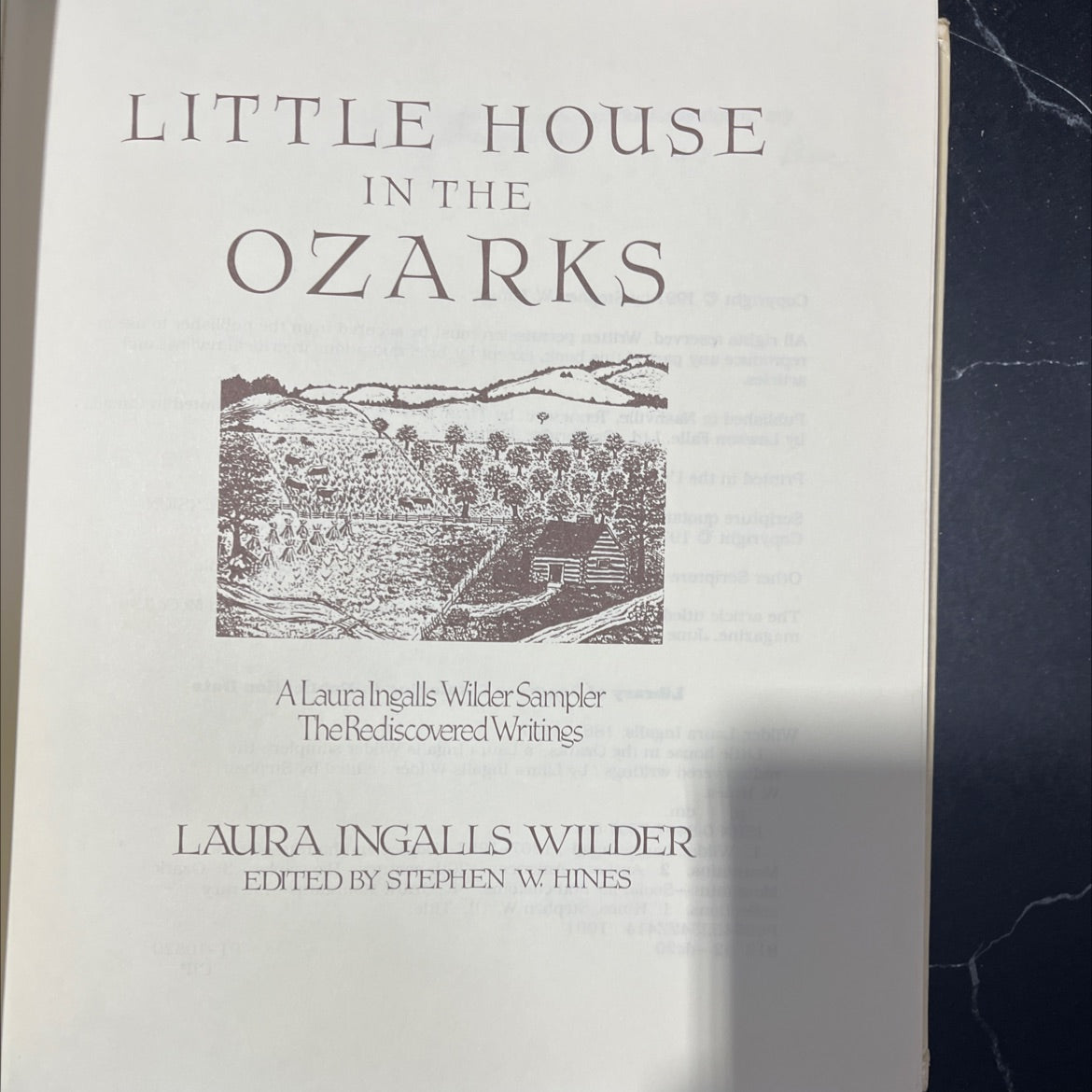 little house in the ozarks a laura ingalls wilder sampler the rediscovered writings book, by laura ingalls wilder, 1991 image 2