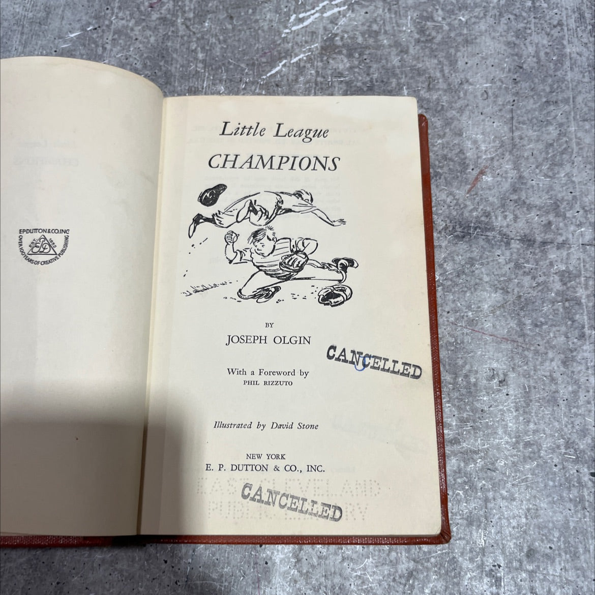 little league champions book, by joseph olgin, 1954 Hardcover image 2