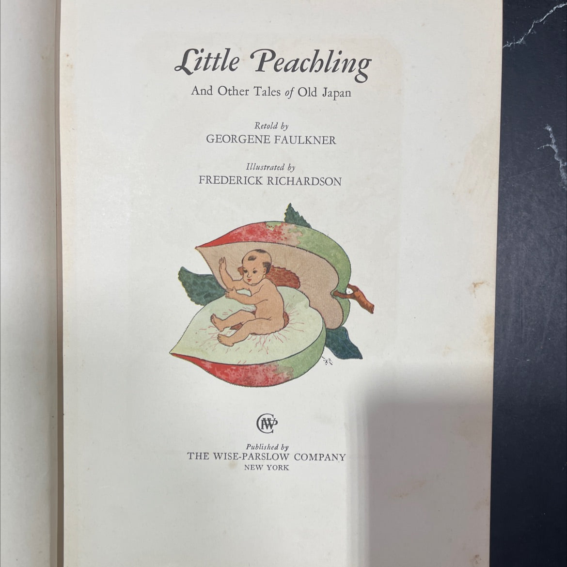 little peachling and other tales of old japan book, by georgene faulkner, 1928 Hardcover image 2