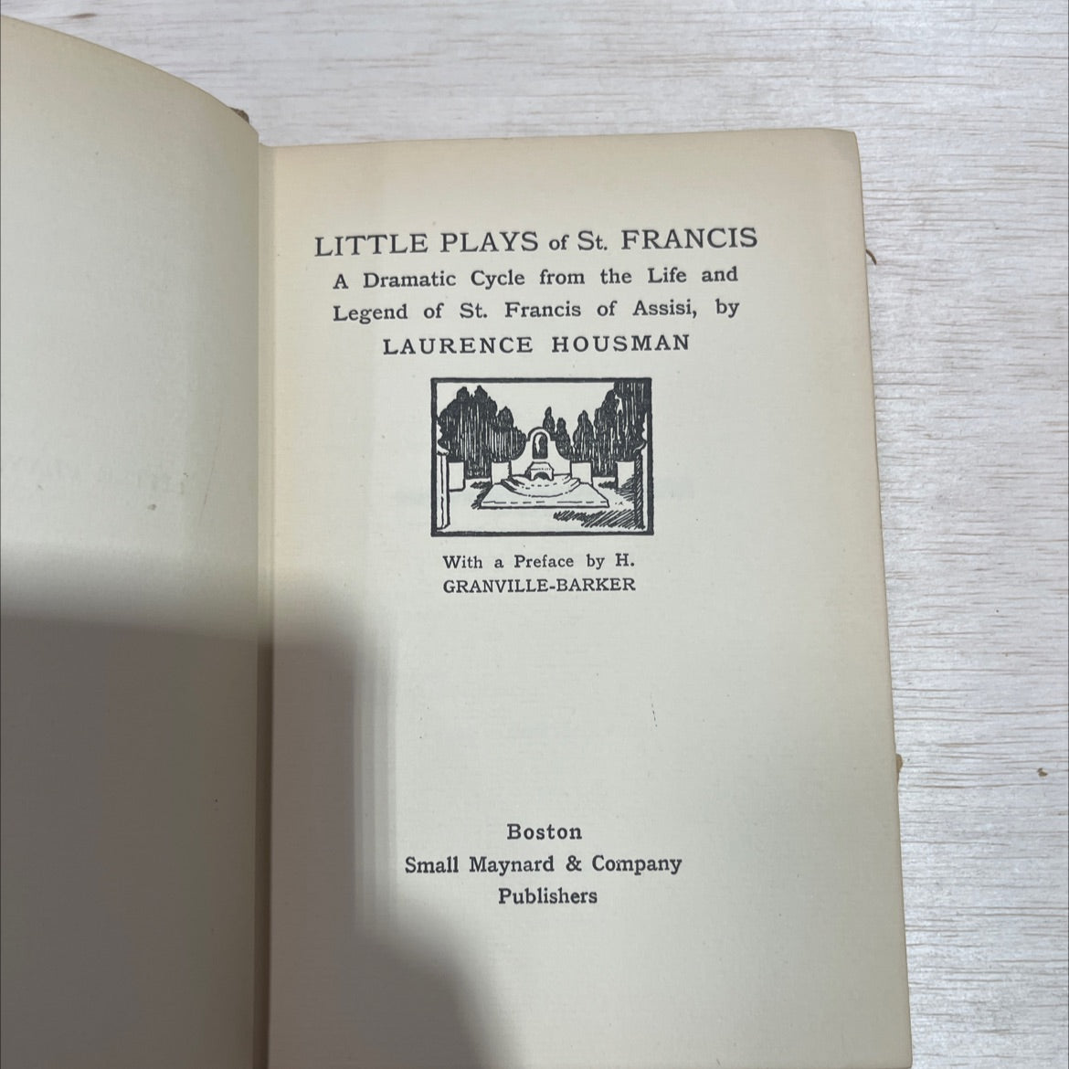 little plays of st. francis book, by laurence housman, 1970 Hardcover image 2