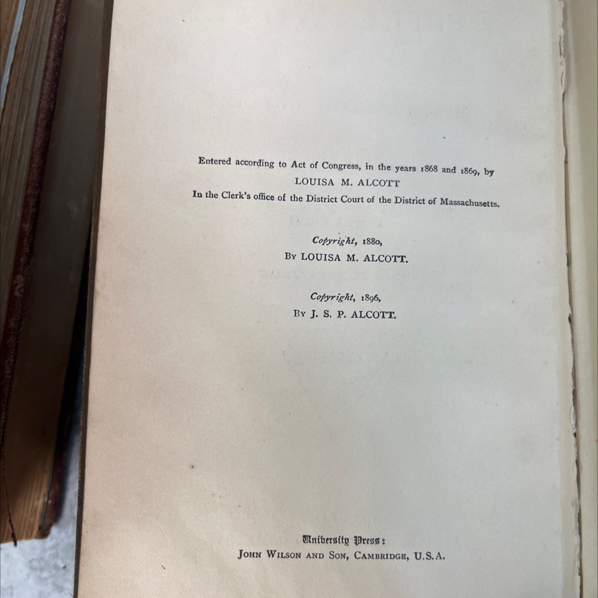 little women or meg, jo, beth, and amy book, by louisa m. alcott, 1901 Hardcover, Rare, Antique image 3