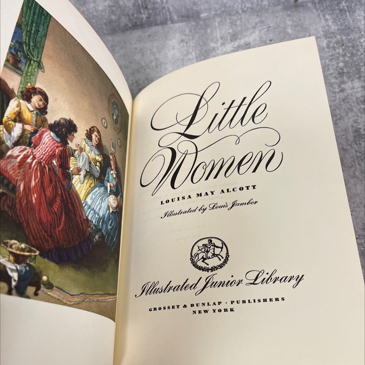 little women book, by louisa may alcott, 1947 Hardcover image 2