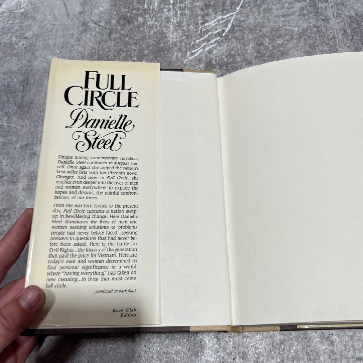 liue a full circle book, by danielle steel, 1984 Hardcover image 4