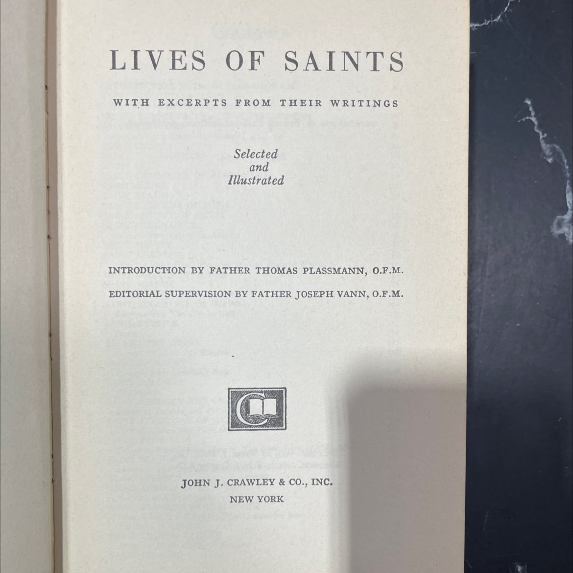 lives of saints with excerpts from their writings selected and illustrated book, by father thomas plassmann, o.f.m., image 2