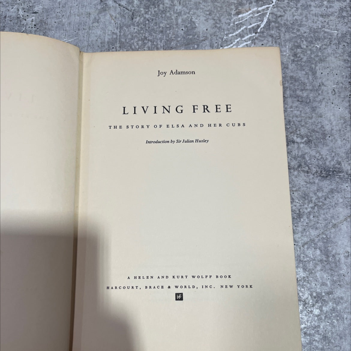 living free the story of elsa and her cubs book, by Joy Adamson, 1961 Hardcover image 2