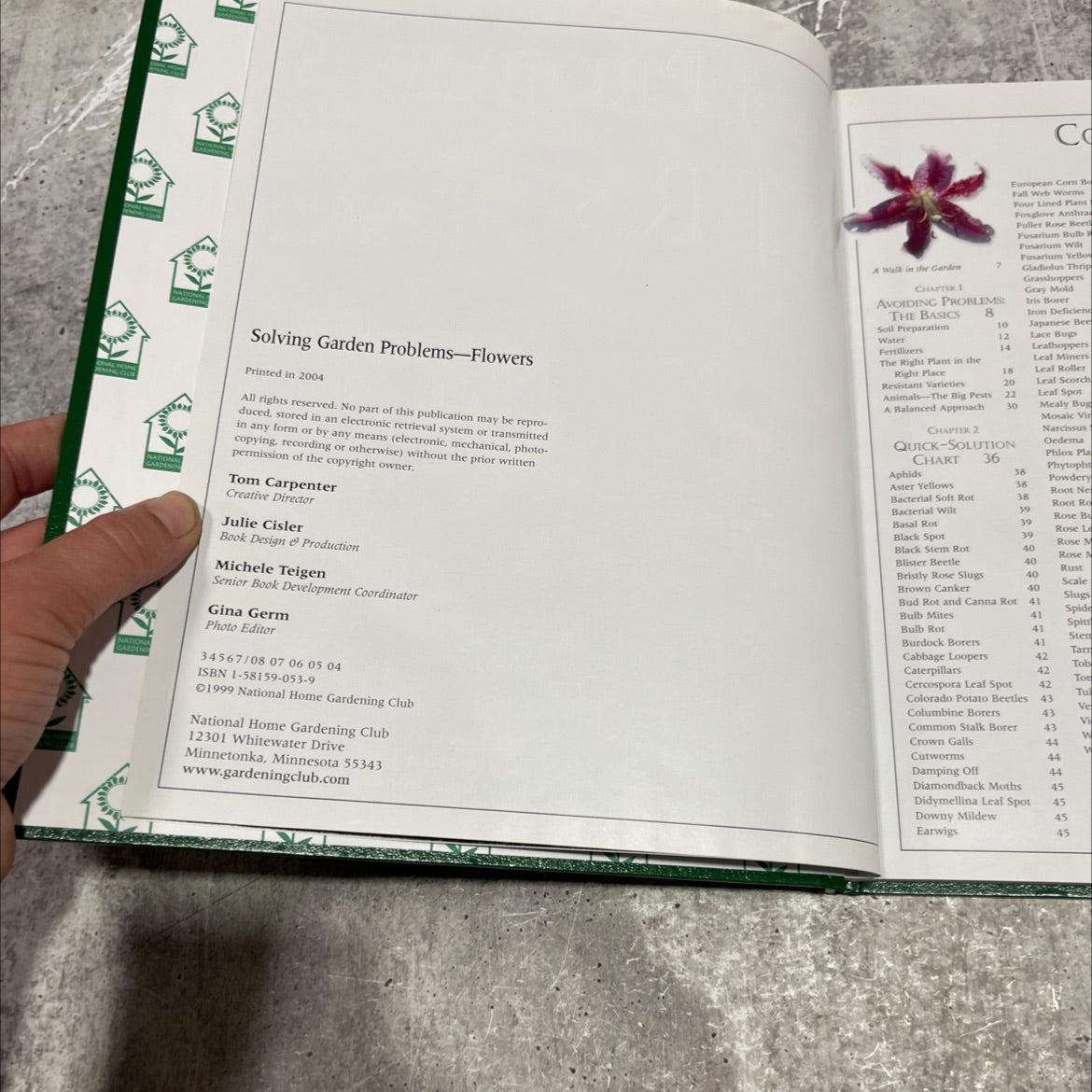 living garden problems flowers book, by A. Cort Sinnes, 2004 Hardcover image 3