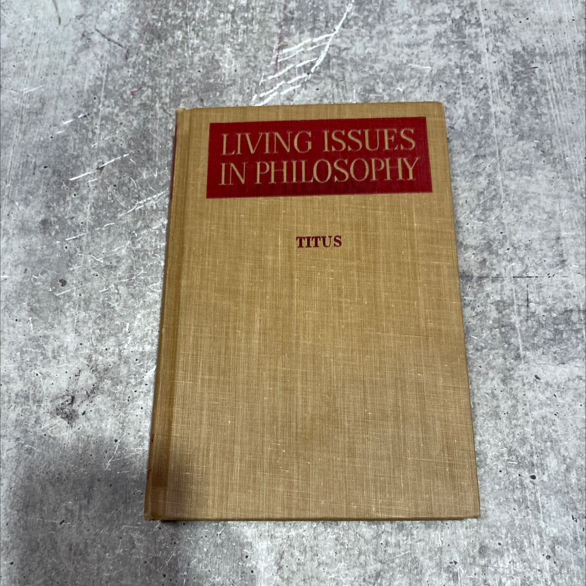 living issues in philosophy an introductory textbook book, by harold h. titus, 1946 Hardcover image 1