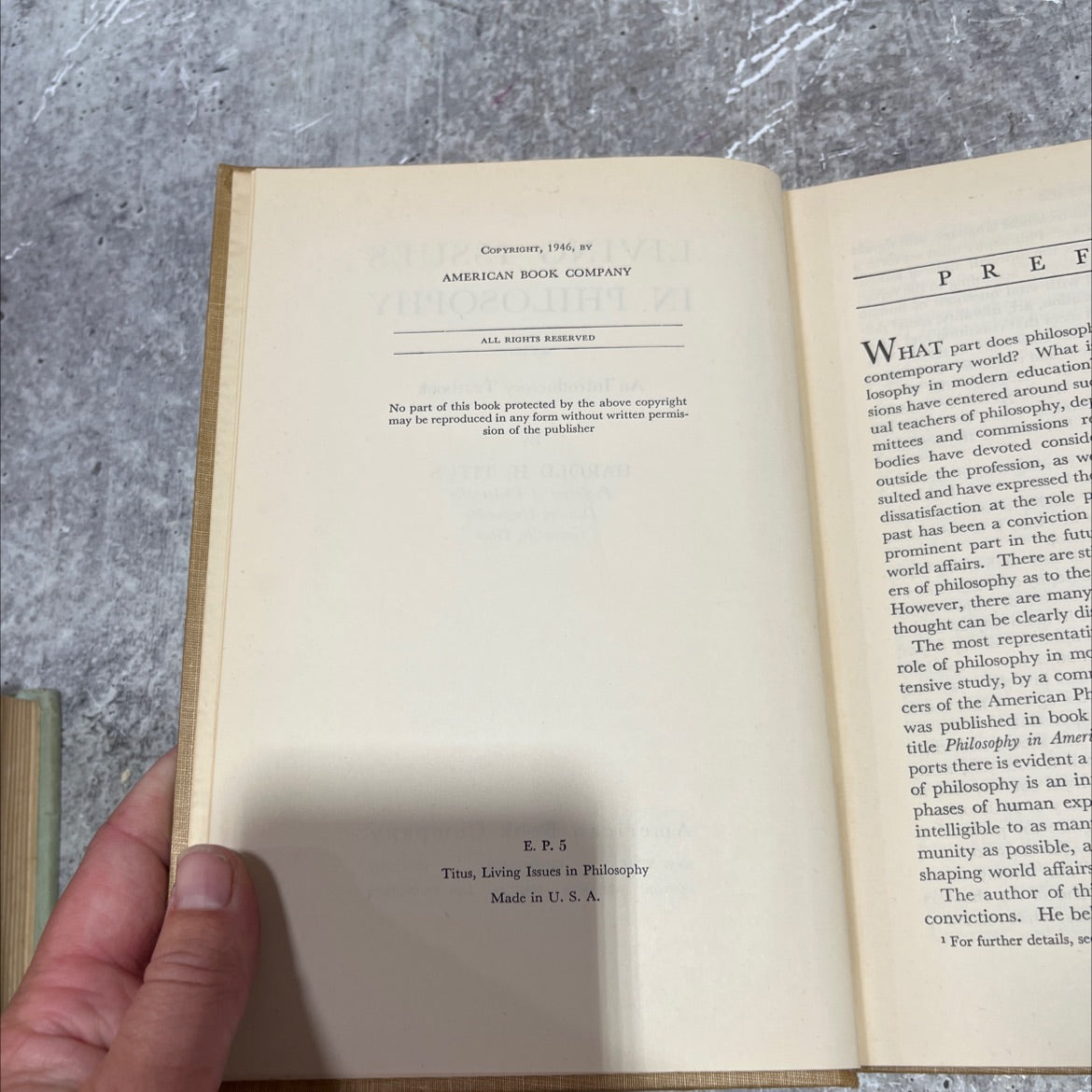 living issues in philosophy an introductory textbook book, by harold h. titus, 1946 Hardcover image 3