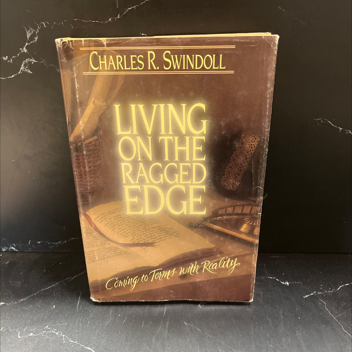living on the ragged edge: coming to terms with reality book, by charles r. swindoll, 1985 Hardcover image 1