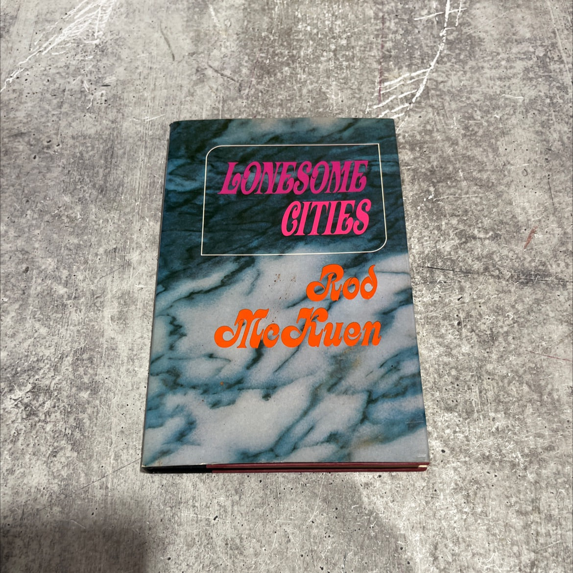 lonesome cities book, by rod mckuen, 1970 Hardcover image 1