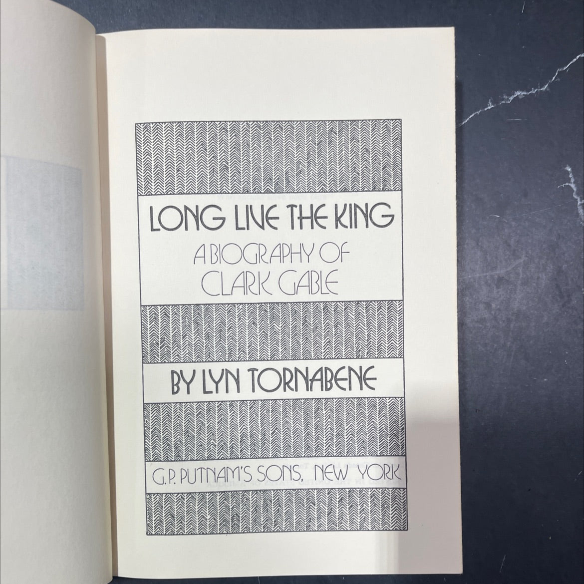long line the king a biography of clark gable book, by lyn tornabene, 1976 Hardcover image 2