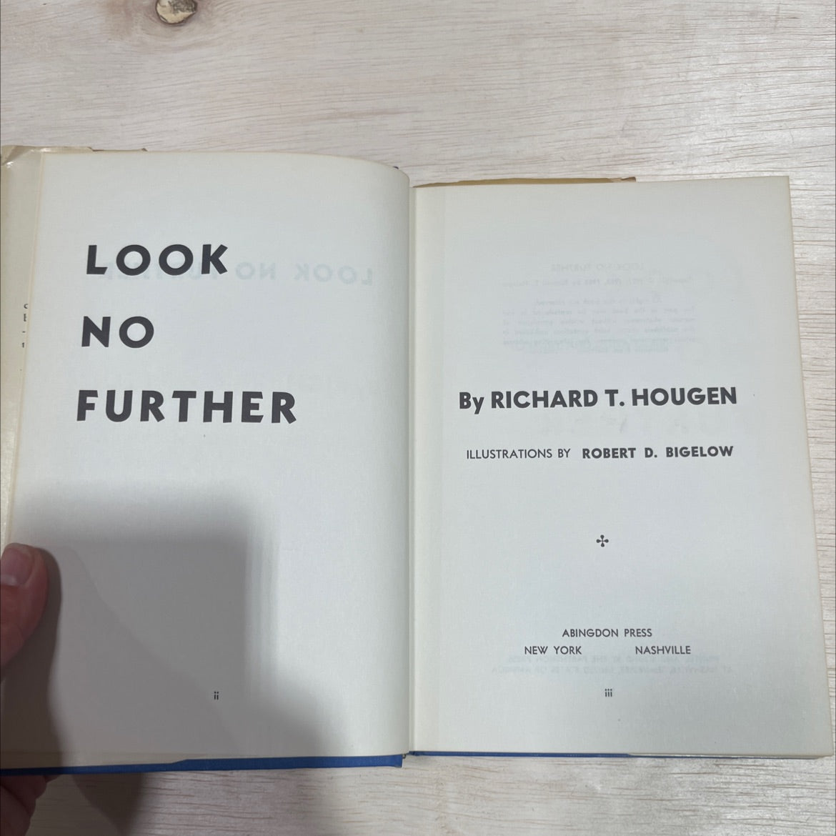SIGNED look no further book, by richard t. hougen, 1955 Hardcover, Vintage image 2