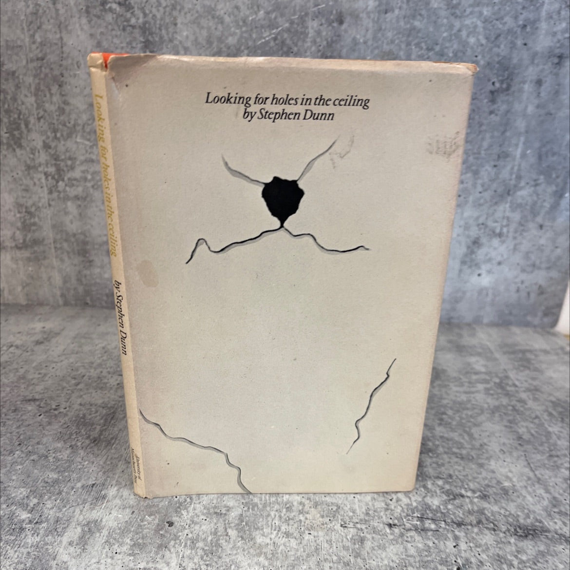 looking for holes in the ceiling book, by Stephen Dunn, 1974 Hardcover, Vintage image 1
