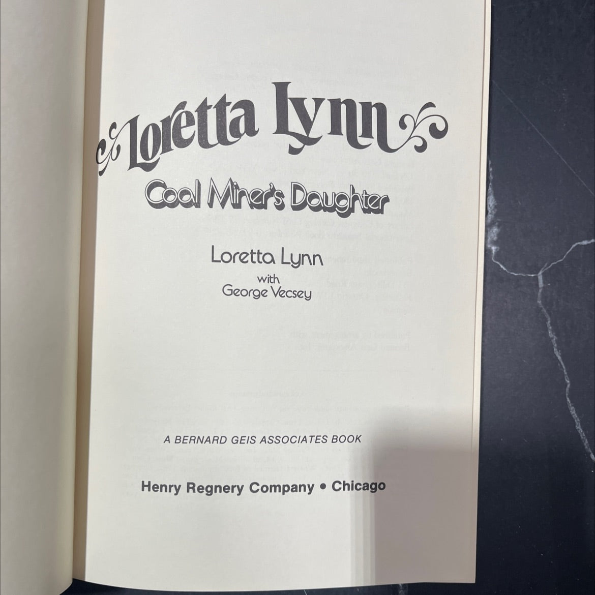 loretta lynn: coal miner's daughter book, by loretta lynn with george vecsey, 1976 Hardcover image 2
