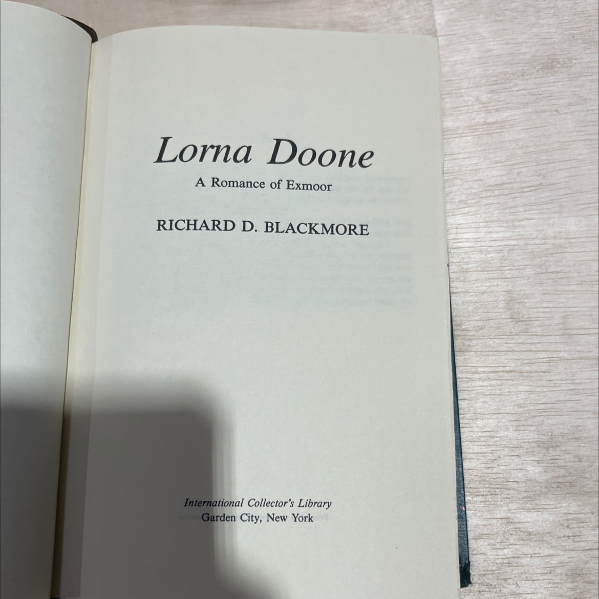 lorna doone a romance of exmoor book, by richard d. blackmore, 1869 Hardcover image 2