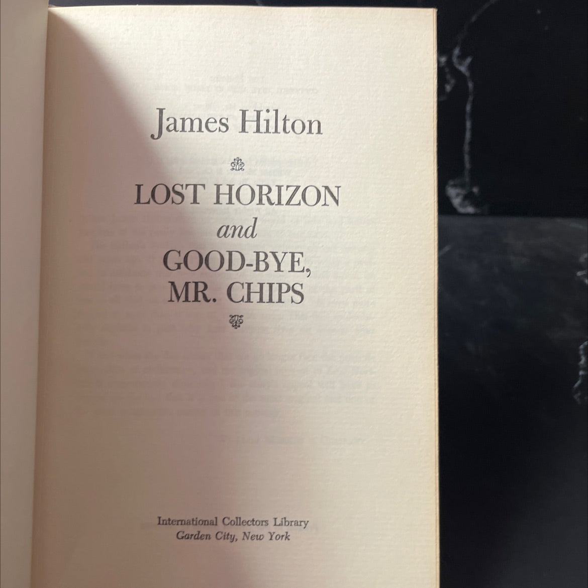 lost horizon and good-bye, mr. chips book, by james hilton, 1962 Hardcover image 2