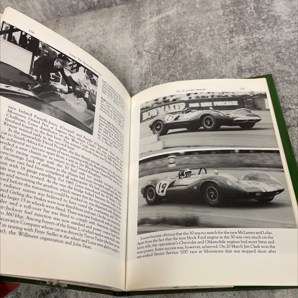 lotus sports racing cars design-development - racing histories book, by anthony pritchard, 1987 Hardcover image 4