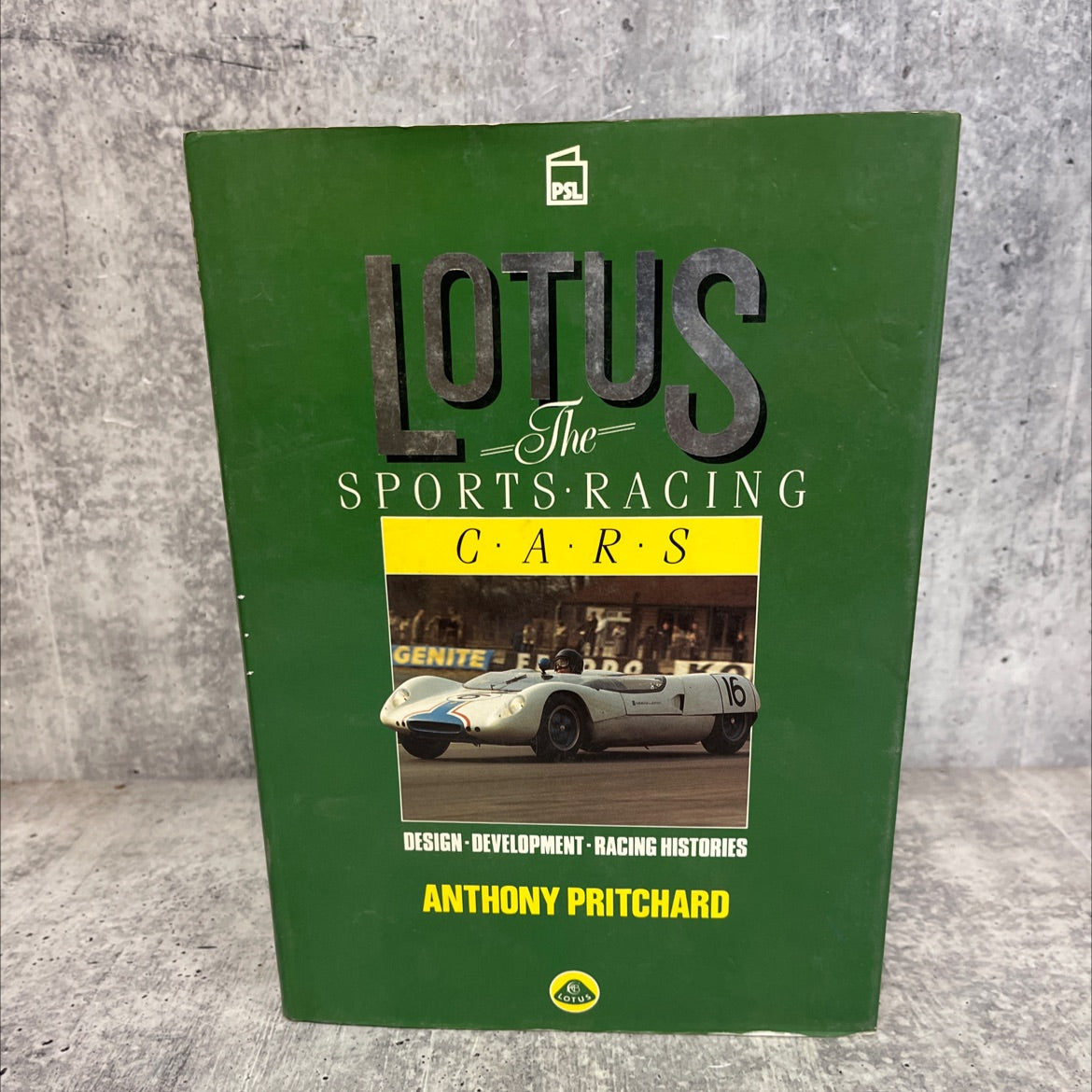 lotus sports racing cars design-development - racing histories book, by anthony pritchard, 1987 Hardcover image 1