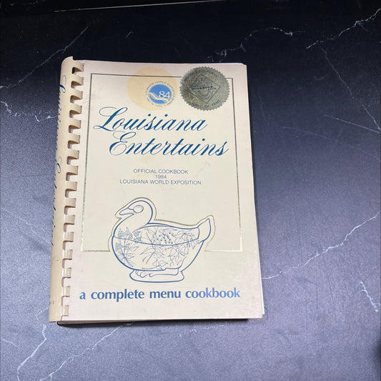 louisiana entertains book, by hope j. norman, louise a. simon, 1984 Paperback, Vintage image 1
