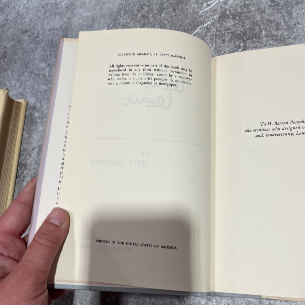 love, taurie book, by betty cavanna, 1953 Hardcover image 3