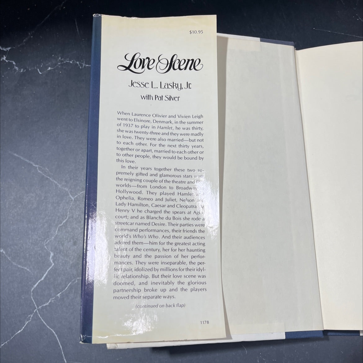 love scene the story of laurence olivier and vivien leigh book, by jesse lasky, jr. with pat silver, 1978 Hardcover image 4