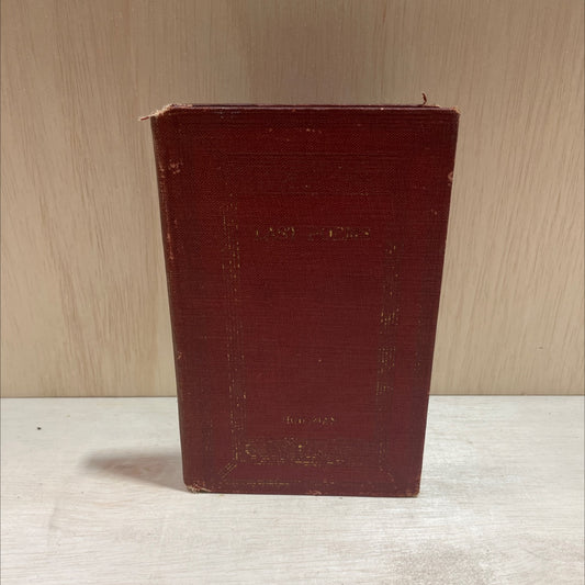 lume last poems book, by a. e. housman, 1922 Hardcover image 1