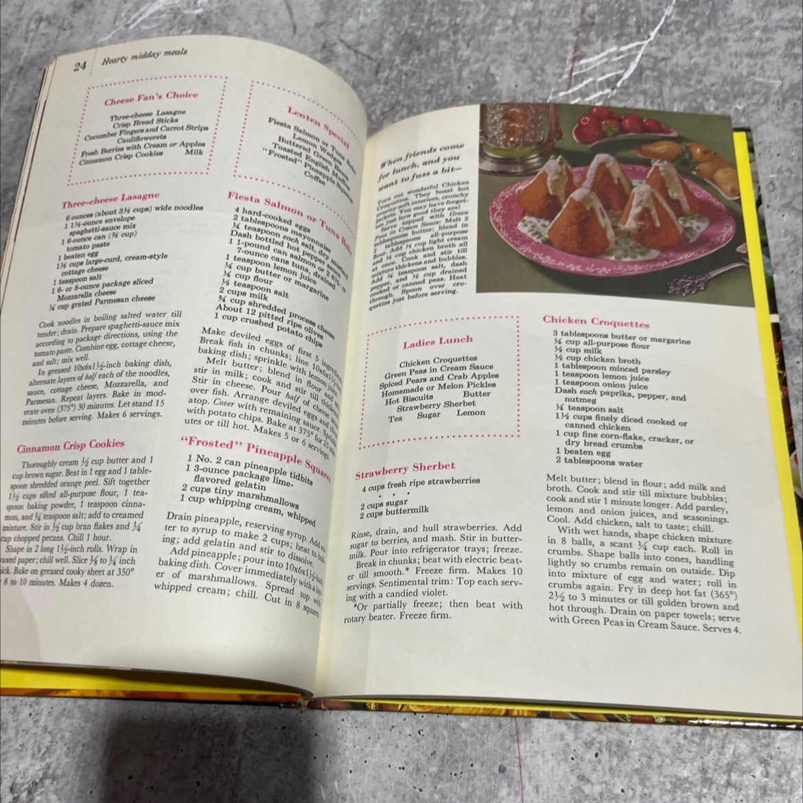 lunches and brunches book, by editors of better homes and gardens, 1963 Hardcover image 4