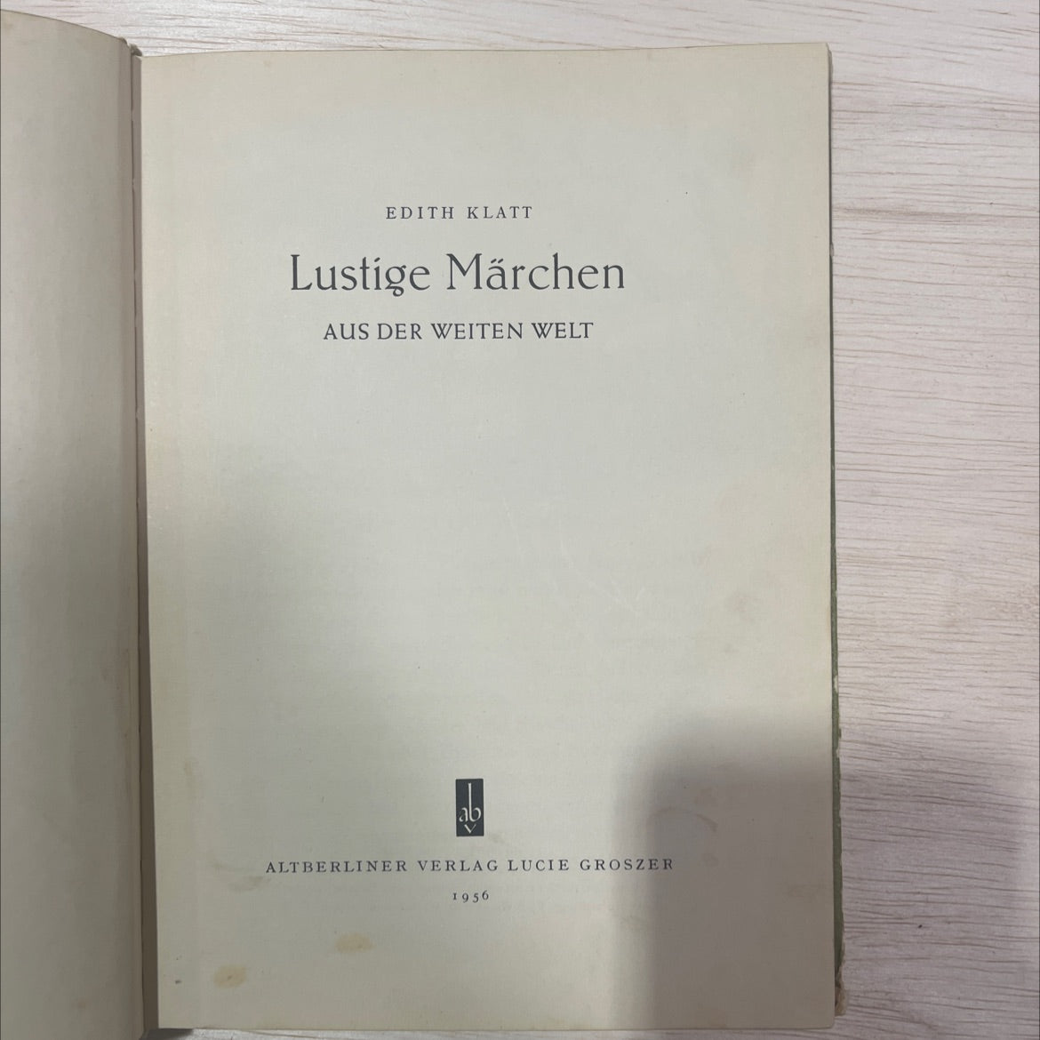 lustige märchen aus der weiten welt book, by edith klatt, 1956 Hardcover, Vintage image 2