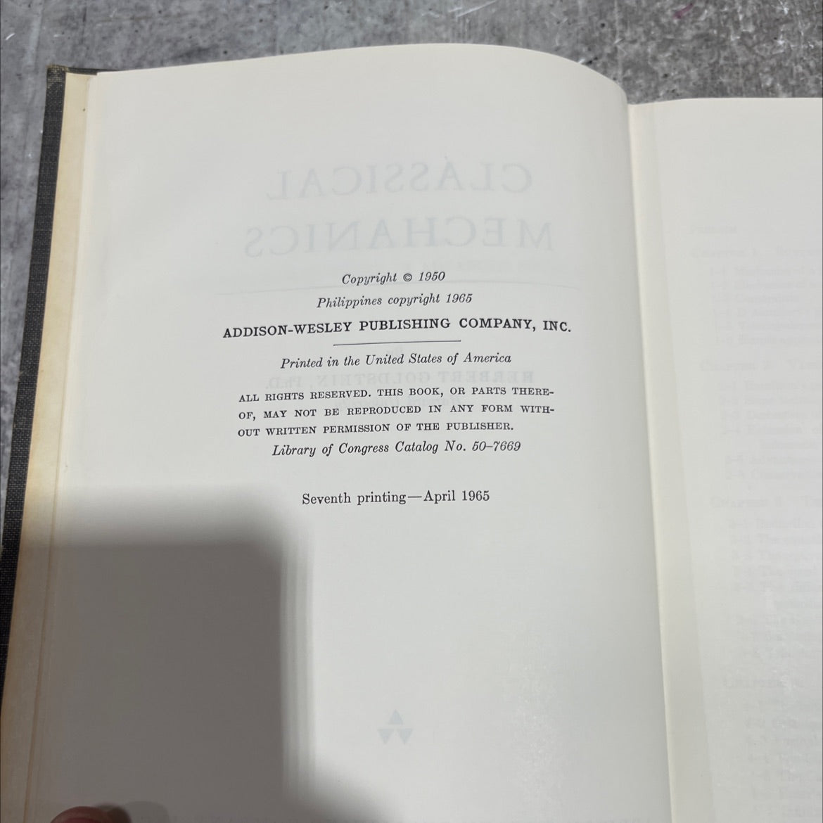 m d physics classical mechanics новіцца book, by herbert goldstein, 1965 Hardcover image 3