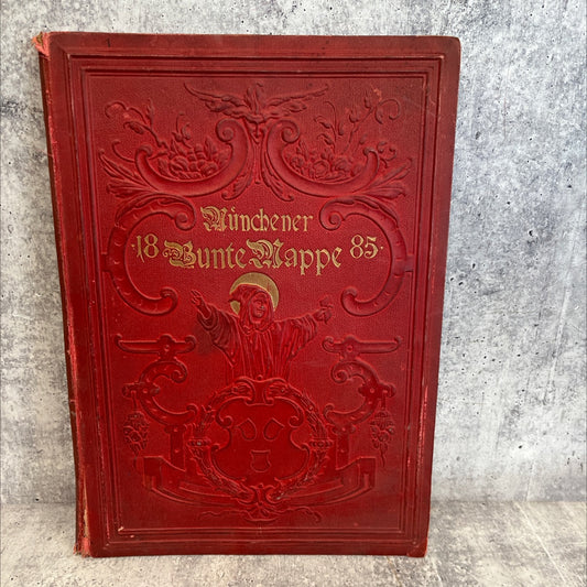münchener bunte nappe original contributions from munich artists and writers book, by unknown, 1885 Hardcover, Vintage image 1
