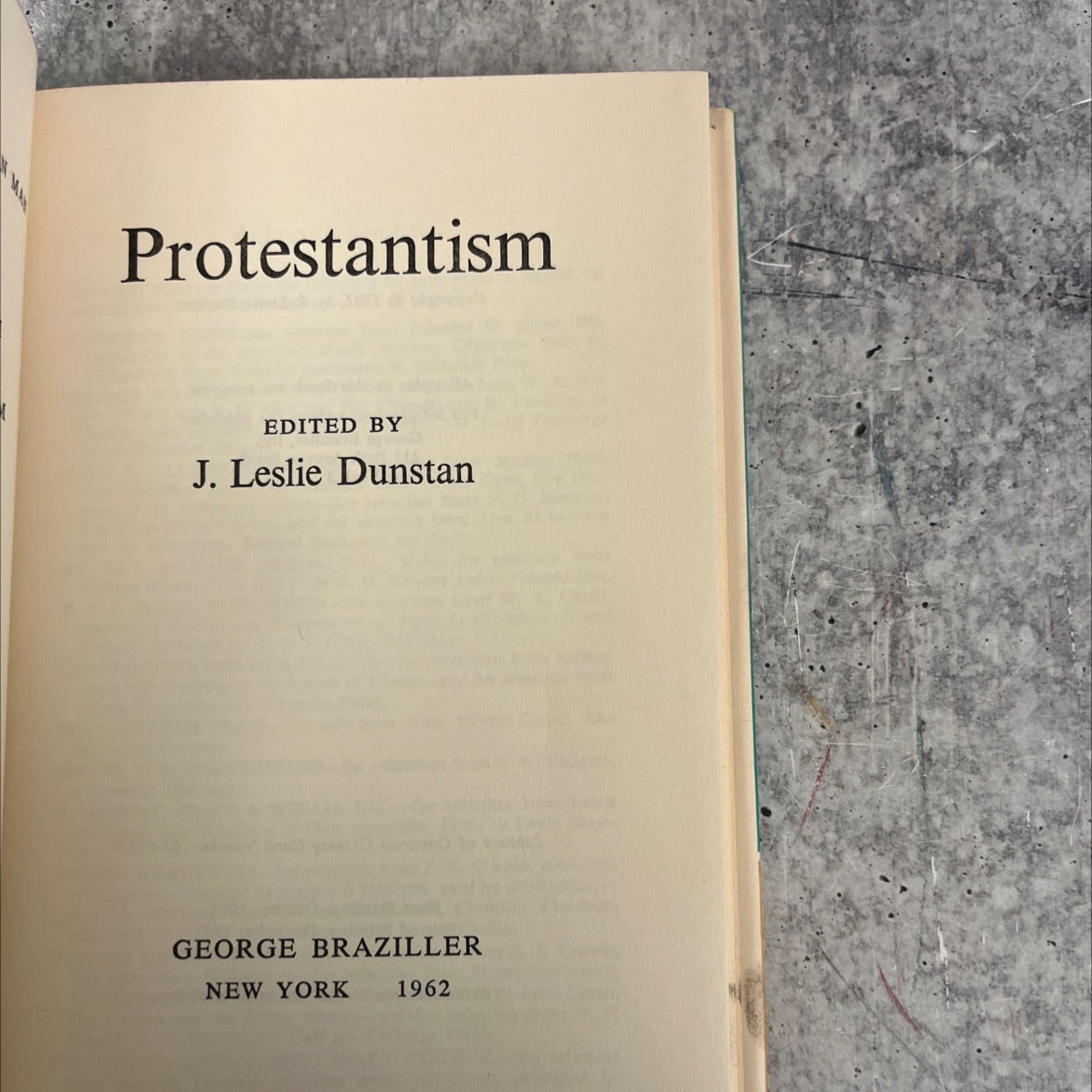ma protestantism book, by j. leslie dunstan, 1962 Hardcover image 2