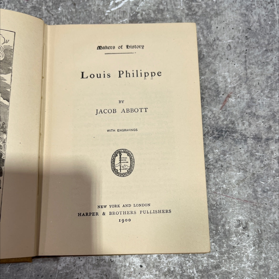 makers of history louis philippe book, by jacob abbott, 1900 Hardcover image 2