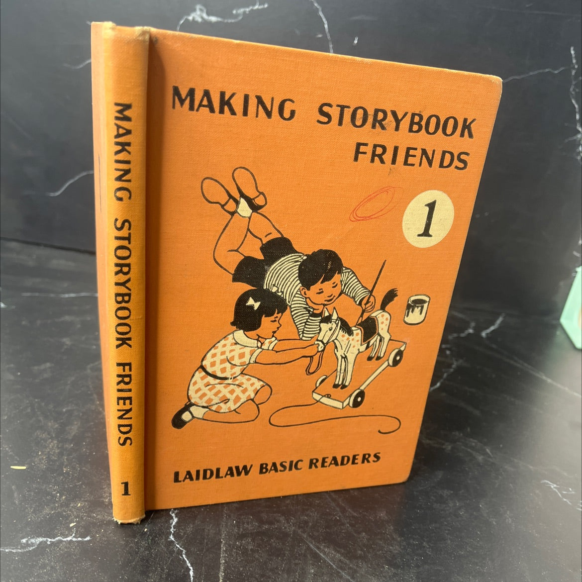 making storybook friends book, by gerald yoakam, m. madilene veverka, louise abney, 1940 Hardcover, Vintage image 1